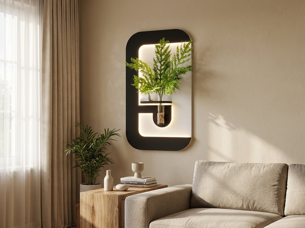 LED wall art warm white 3000K backlight feature