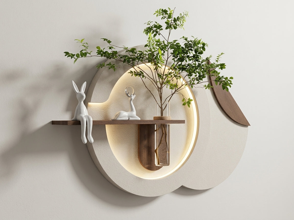 Designer wall decoration shelf for home interiors