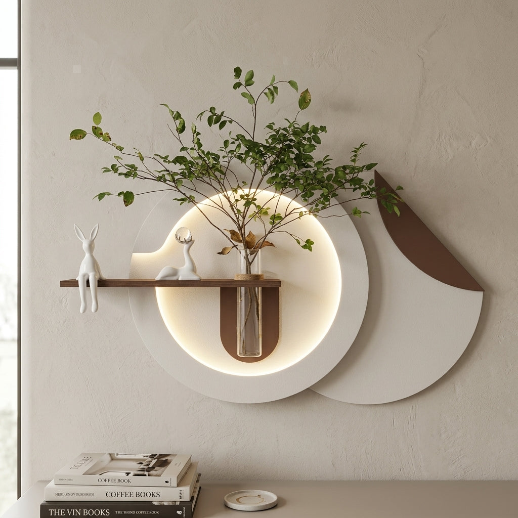 Premium MDF wall art with LED lighting for home decoration