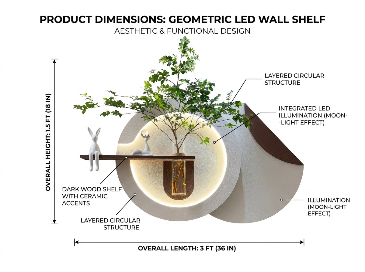 LED wall decor for bedroom and living room styling