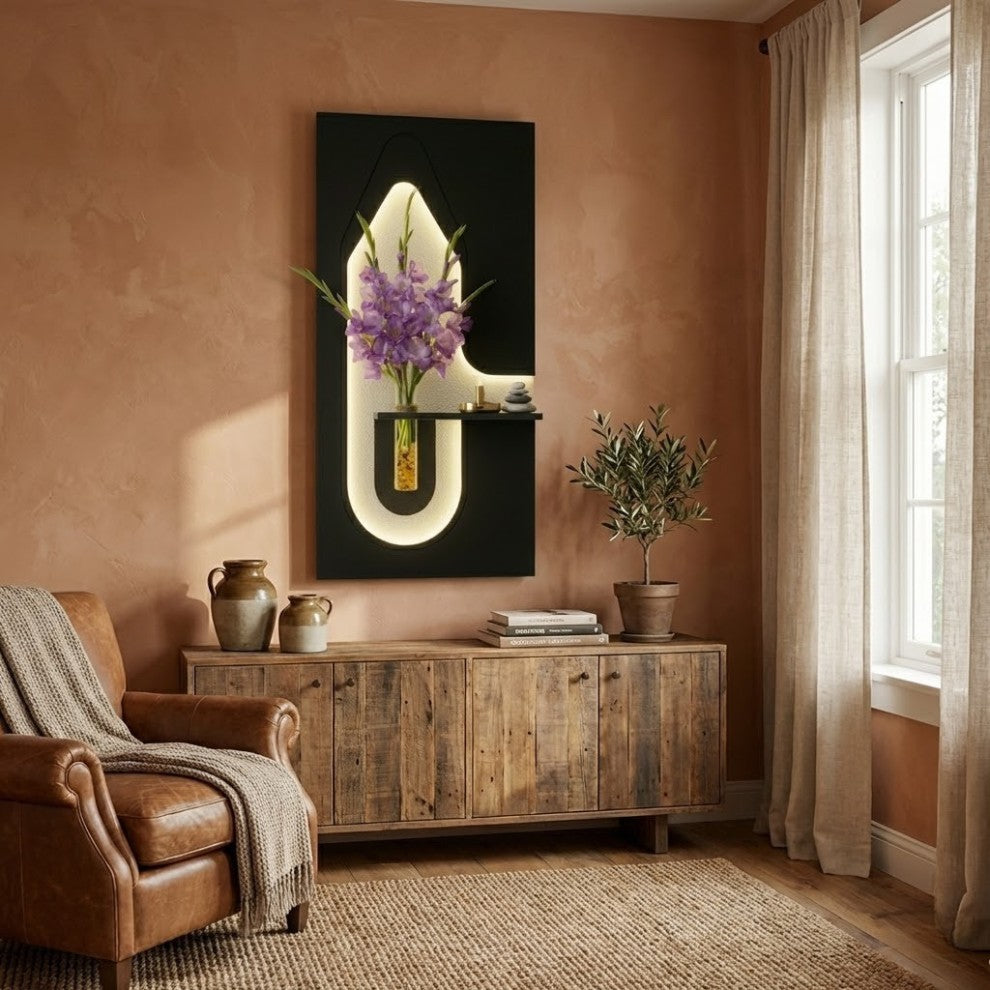 Designer LED wall art for living room wall decoration