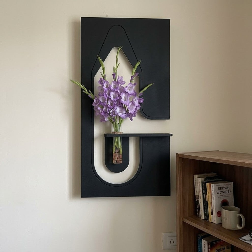 Stylish LED wall decor with modern vase design